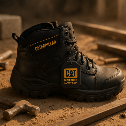 Bota Caterpillar 1333 Negro (Con Puntera