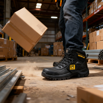 Bota Caterpillar 1333 Negro (Con Puntera